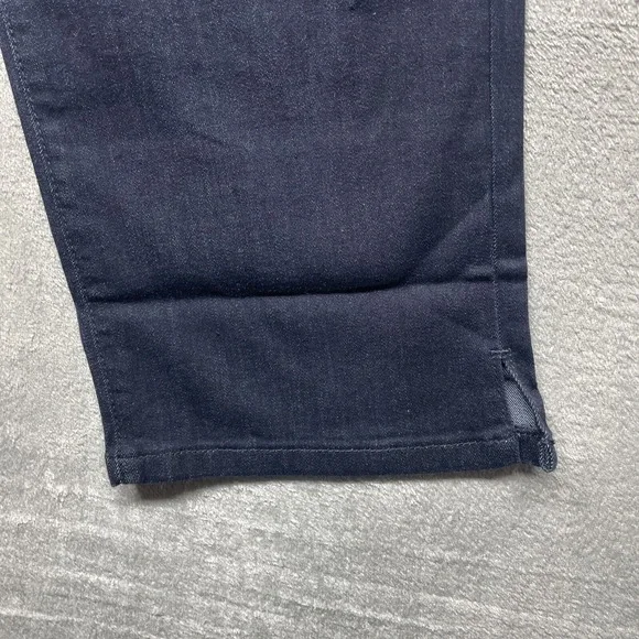 NYDJ Women's Size 14 Short Jeans Lift Tuck Technology Dark Blue Denim Straight - Picture 5 of 12